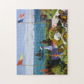 Garden te Sainte-Adresse, 1867 Claude Monet Legpuzzel (Verticaal)