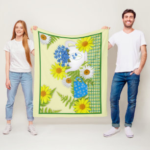 Garden Tea Fleece Blanket Deken