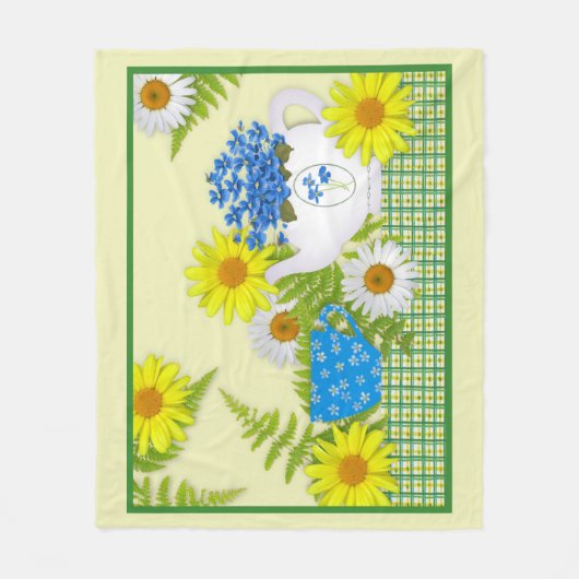 Garden Tea Fleece Blanket Deken (Voorkant)