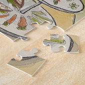 Garden Tea Hare Legpuzzel (Zijkant)