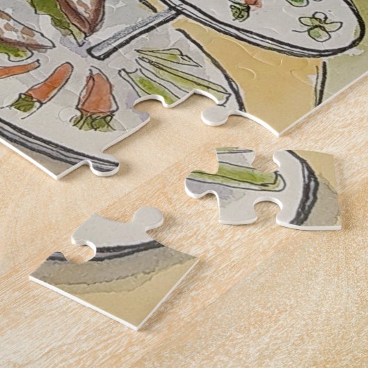 Garden Tea Hare Legpuzzel (Zijkant)