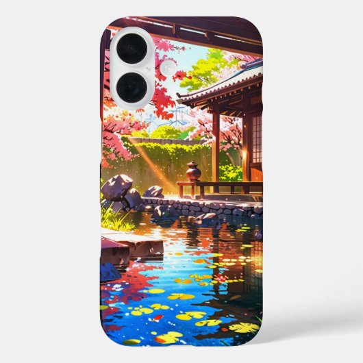Garden Tea House - Ontspannende Anime Spring Case-Mate iPhone Case (Achterkant)