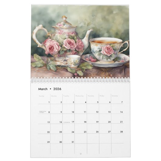Garden Tea Kalender (Mar 2026)