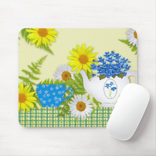 Garden Tea Mousepad Muismat (Met muis)