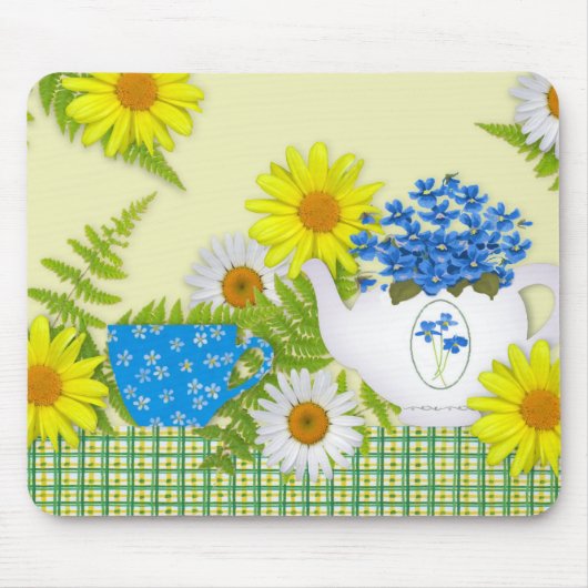 Garden Tea Mousepad Muismat (Voorkant)