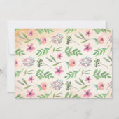 Garden Tea Party Birthday Foto Kaart (Achterkant)