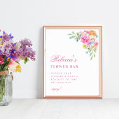 Garden Tea Party Bloemen Vrijgezellenfeest Bar Sig Poster