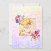 Garden Tea Party Calligraphy Baby shower Brunch Kaart (Achterkant)