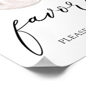 Garden Tea Party Favors Sign Poster (Hoek)