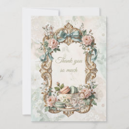 Garden Tea Party Floral Thank You Card Bedankkaart