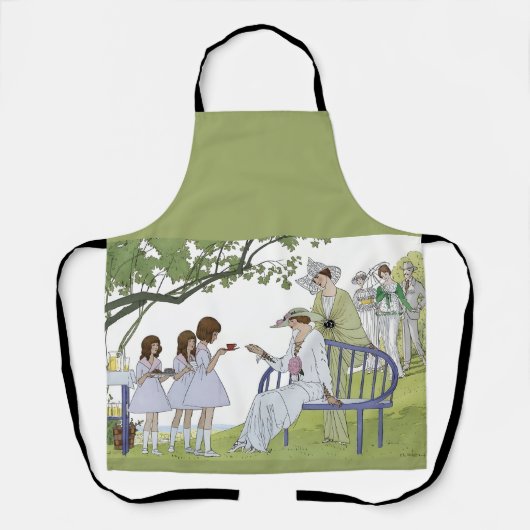 Garden tea party  schort (Voorkant)