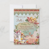 Garden Tea Party uitnodiging (Voorkant)