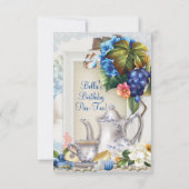 Garden Tea Party uitnodiging (Achterkant)