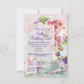 Garden Tea Party uitnodiging (Voorkant)