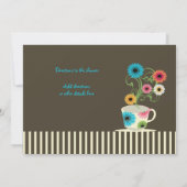 Garden Tea Party Vrijgezellenfeest Kaart (Achterkant)