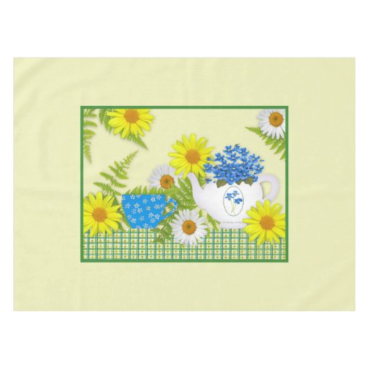 Garden Tea Tablecloth Tafelkleed (Voorkant (Horizontaal))
