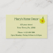 Garden Tea Visitekaartje (Voorkant)