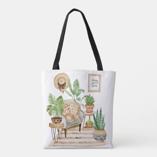 Garden Theme Tote Bag (Achterkant)
