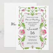 Garden Theme Uitnodiging (Voorkant / Achterkant)