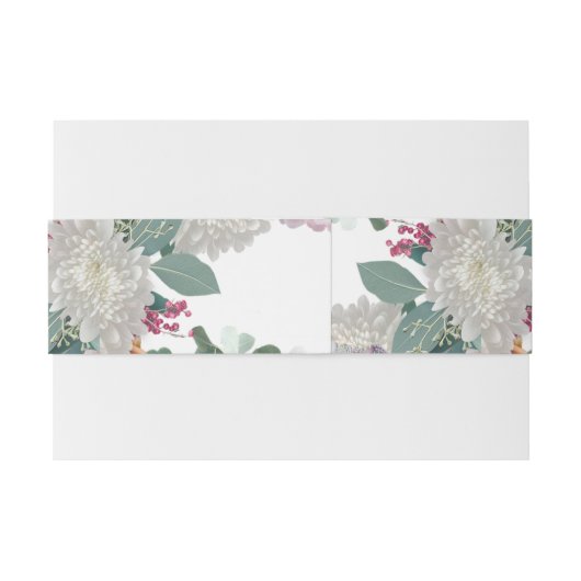 Garden Theme Uitnodigingen Wikkel (Achterkant Voorbeeld)