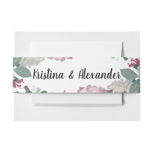 Garden Theme Uitnodigingen Wikkel (Voorkant Voorbeeld)