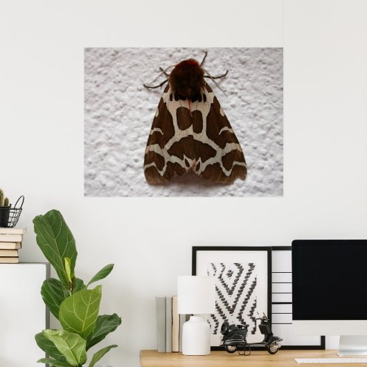 Garden tijgermot poster (Thuiskantoor)