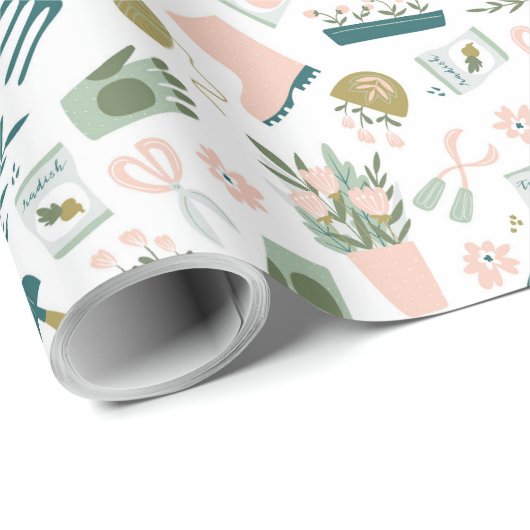 Garden Time Wrapping Papier (Rol Hoek)