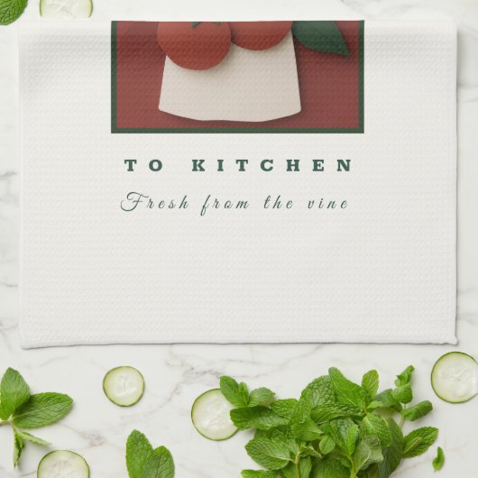 Garden to Kitchen Tomato Schort - Boerderij Fresh  Theedoek (Gevouwen)