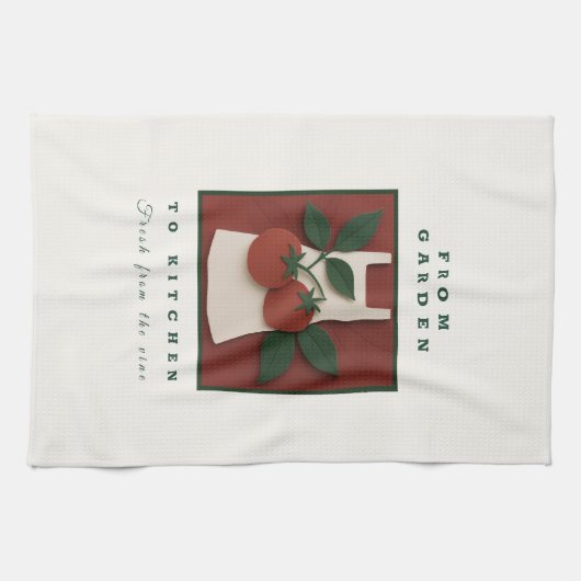 Garden to Kitchen Tomato Schort - Boerderij Fresh  Theedoek (Horizontaal)