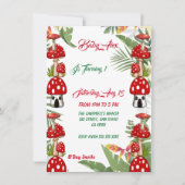 Garden Toadstool Green Foliage Baby 1e verjaardag (Voorkant)