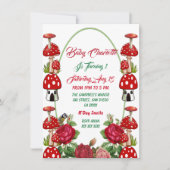 Garden Toadstool Rustic Rozen Baby 1e verjaardag (Voorkant)