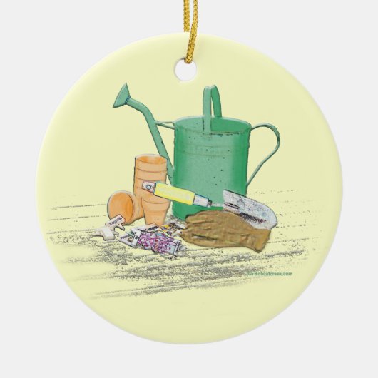 Garden Tools Garden Art Keramisch Ornament (Voorkant)