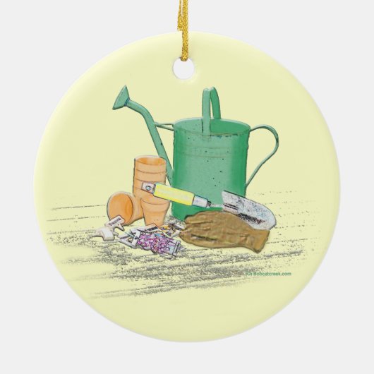 Garden Tools Garden Art Keramisch Ornament (Achterkant)