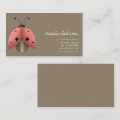 Garden Treasures Ladybug Visitekaartje (Voorkant / Achterkant)