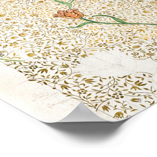 Garden Tulip 1885, ingediend door William Morris Poster (Hoek)