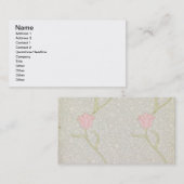 'Garden Tulip'-wandpapier, 1885 Visitekaartje (Voorkant / Achterkant)