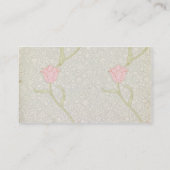 'Garden Tulip'-wandpapier, 1885 Visitekaartje (Achterkant)