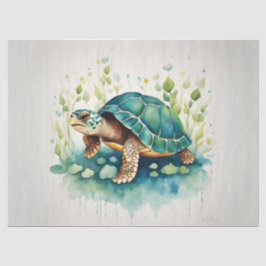 Garden Turtle Serenity Tissuepapier