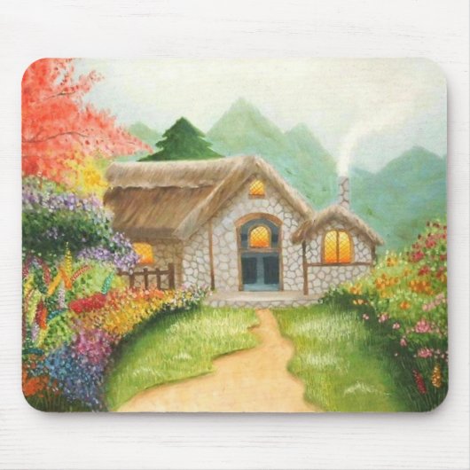 Garden Uitzicht mousepad Muismat (Voorkant)