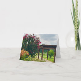 Garden Uitzicht Notecard Bedankkaart