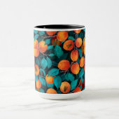 Garden van abrikozen 2 mok (Midden)