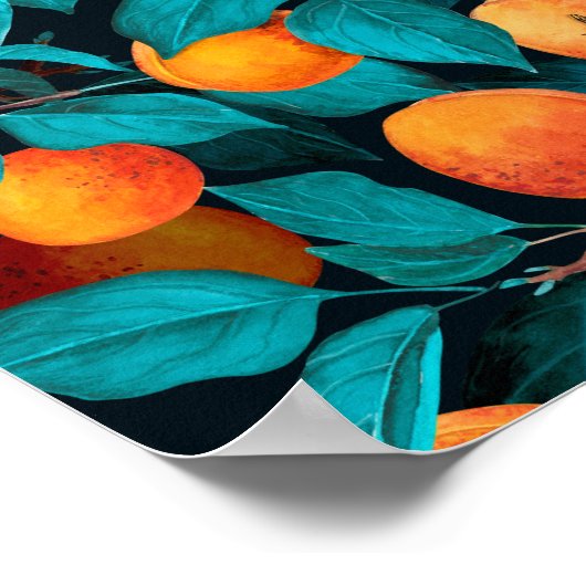 Garden van abrikozen 2 poster (Hoek)