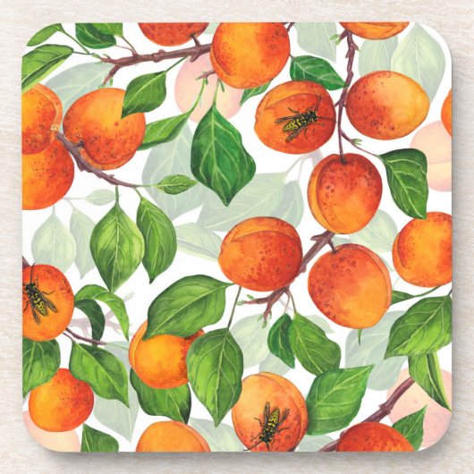 Garden van abrikozen 3 bier onderzetter (Voorkant)