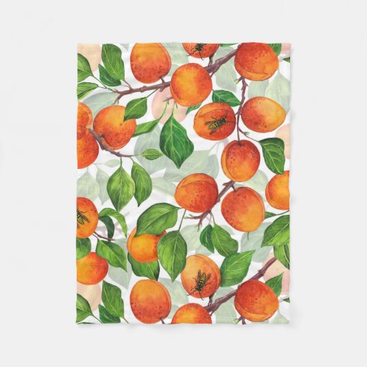 Garden van abrikozen 3 fleece deken (Voorkant)