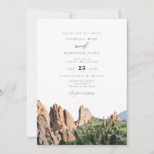 GARDEN VAN DE GODS Waterverf Skyline Wedding Kaart (Voorkant)