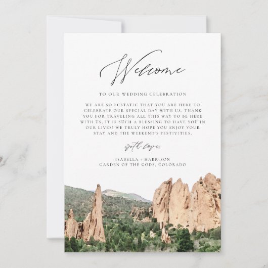 GARDEN VAN DE GODS Welkomsttijdlijn Kaart (Voorkant)