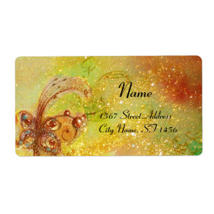 GARDEN VAN DE LAATSTE SCHADEN, geel bruin groen Etiket