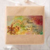 GARDEN VAN DE LAATSTE SCHADEN, geel bruin groen Etiket (Insitu)