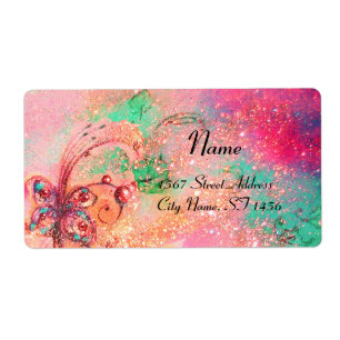 GARDEN VAN DE LAATSTE SCHADEN, roze groen Etiket