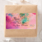 GARDEN VAN DE LAATSTE SCHADEN, roze groen Etiket (Insitu)